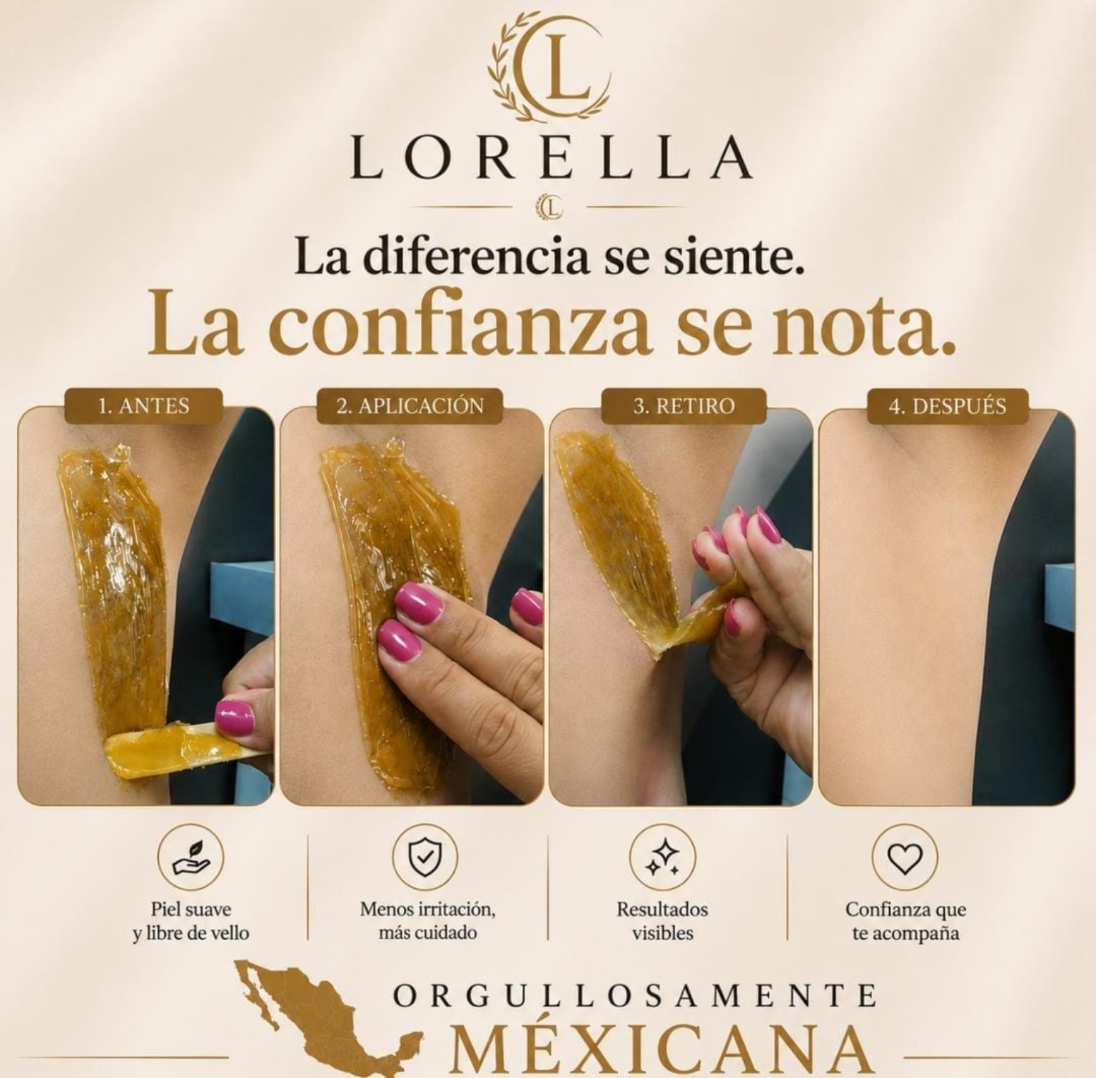 Técnica y proceso profesional Lorella®